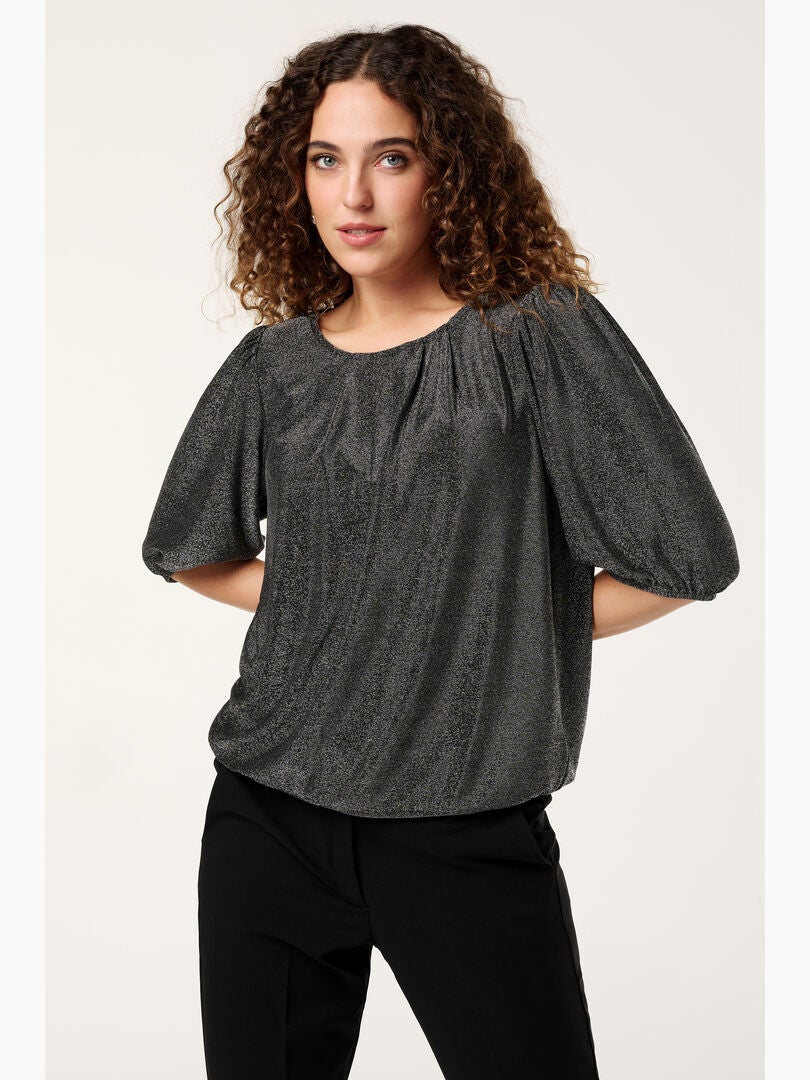 Mode Top MS MODE Top Haut en lurex - Argent - Kiabi - 26.99€
