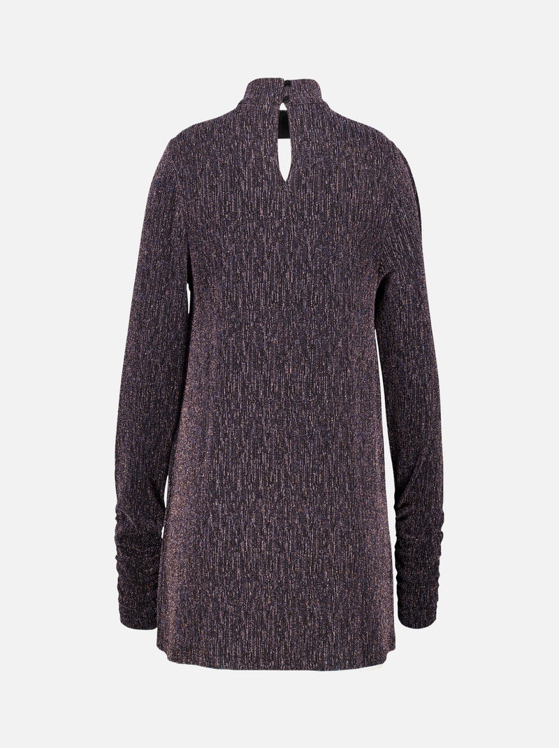MS MODE Top Haut en lurex Noir - Kiabi