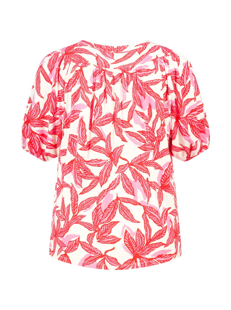 MS MODE Top Haut léger à imprimé Rose - Kiabi
