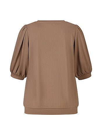 MS MODE Top Top à manches bouffantes