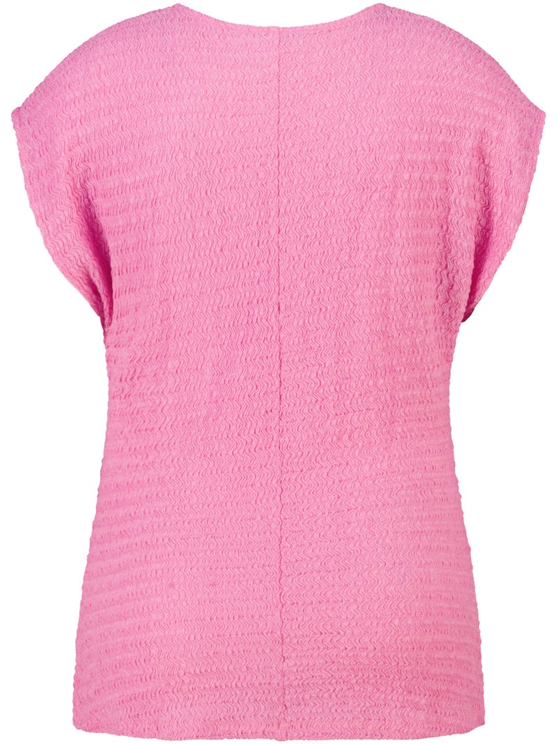 Ms mode top top à manches courtes Rose fluo - Kiabi