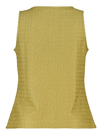 MS MODE Top Top asymétrique avec détails décoratifs