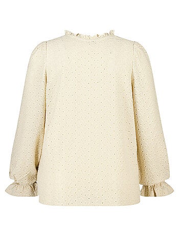 MS MODE Top Top avec détails de broderie