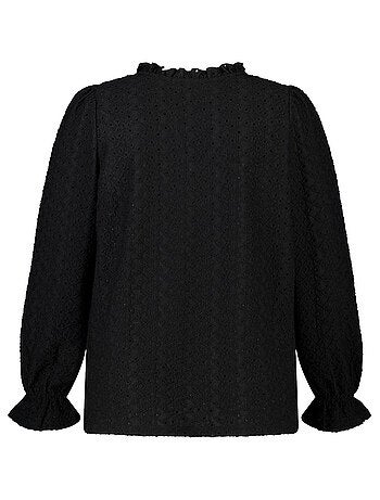 MS MODE Top Top avec détails de broderie