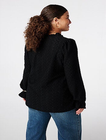 MS MODE Top Top avec détails de broderie