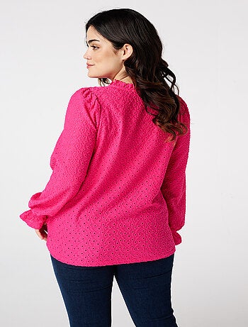 MS MODE Top Top avec détails de broderie