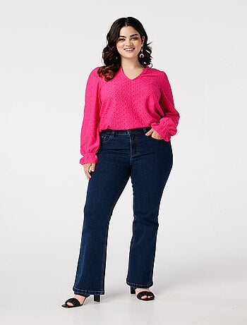 MS MODE Top Top avec détails de broderie
