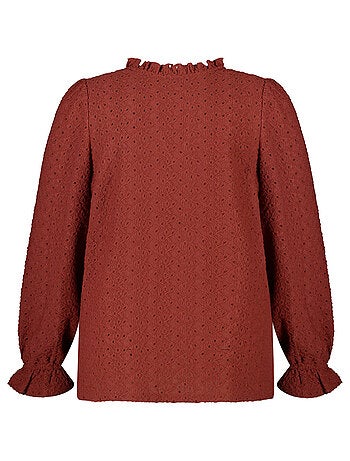MS MODE Top Top avec détails de broderie