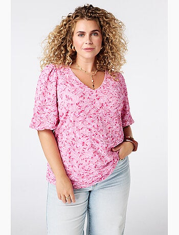 Ms Mode Top top avec détails en dentelle