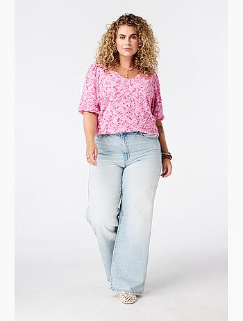 Ms Mode Top top avec détails en dentelle