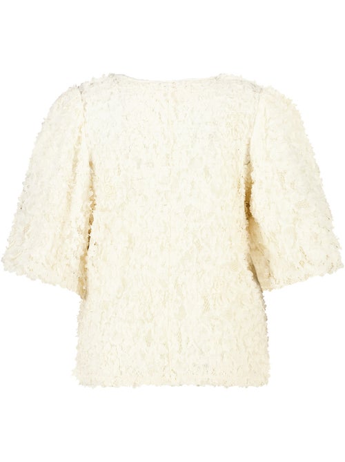 MS MODE Top Top avec fleurs 3D - Kiabi