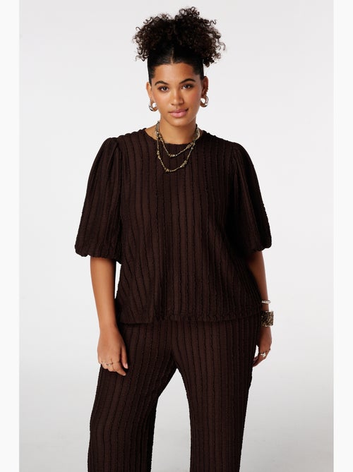MS MODE Top Top avec manches ballon - Kiabi MS MODE Top Top avec manches ballon - Kiabi