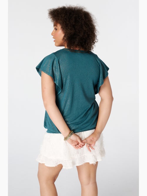 Ms Mode Top top avec manches papillon - Kiabi Ms Mode Top top avec manches papillon - Kiabi