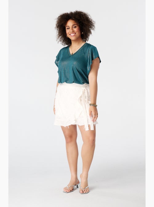 Ms Mode Top top avec manches papillon - Kiabi Ms Mode Top top avec manches papillon - Kiabi