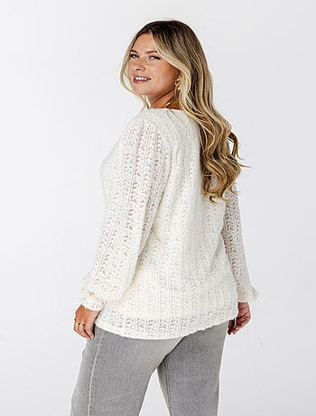 MS MODE Top Top en dentelle