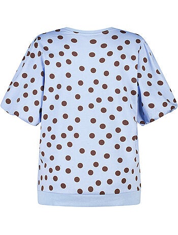 MS MODE Top Top en sweat à pois