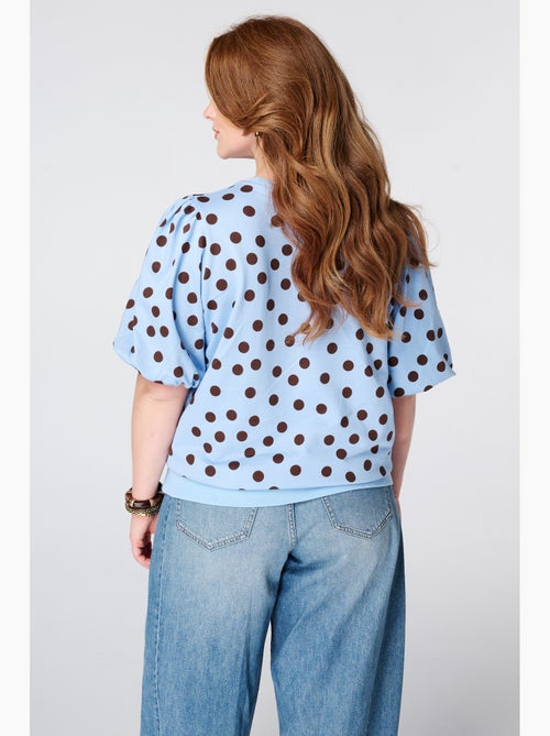 MS MODE Top Top en sweat à pois - Kiabi MS MODE Top Top en sweat à pois - Kiabi