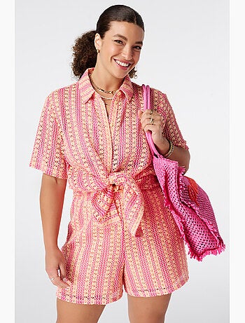MS MODE Top Top polo en crochet
