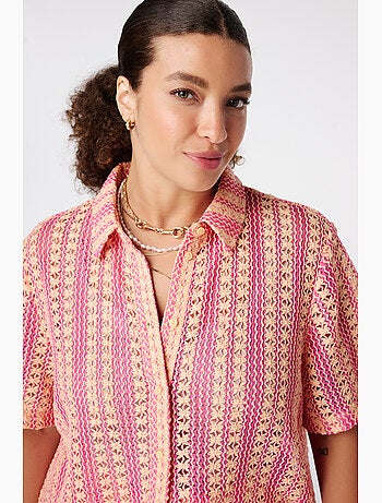 MS MODE Top Top polo en crochet