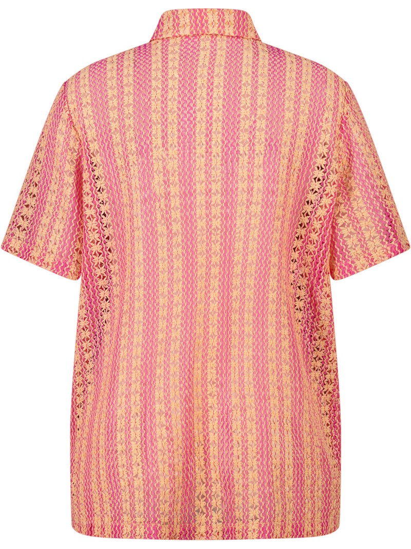 MS MODE Top Top polo en crochet Orange - Kiabi