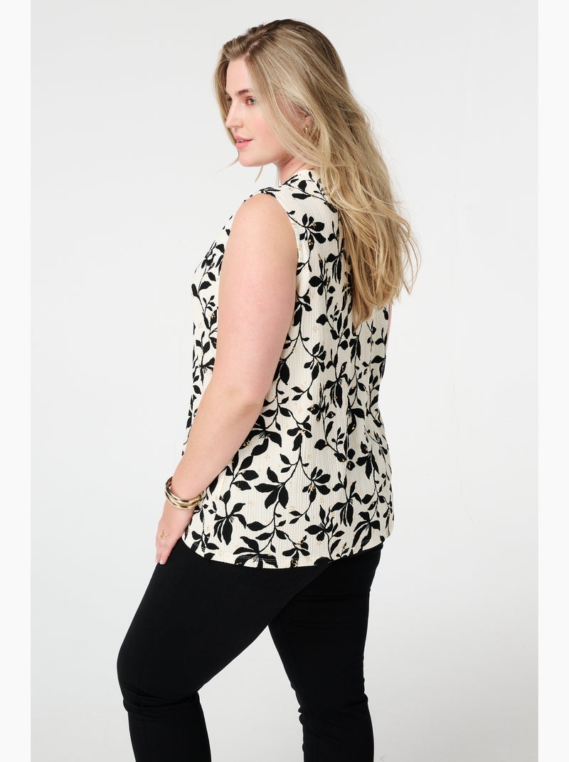 MS MODE Top Top sans manches imprimé Multicolore - Kiabi