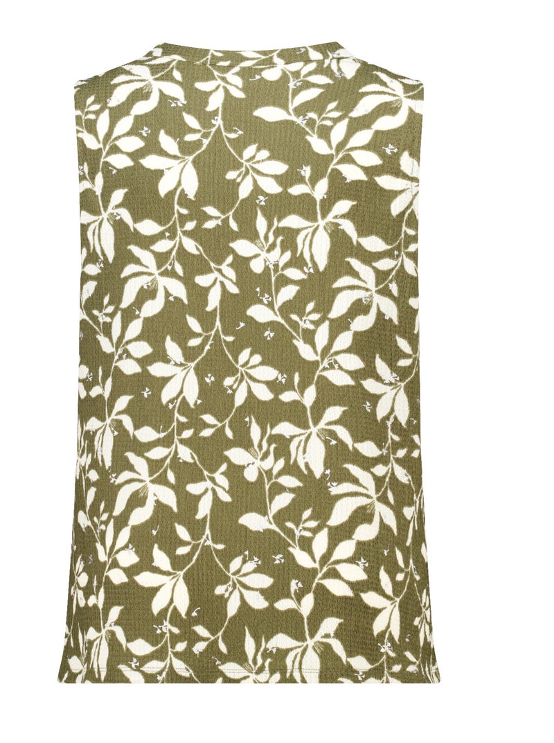 MS MODE Top Top sans manches imprimé Vert jade - Kiabi