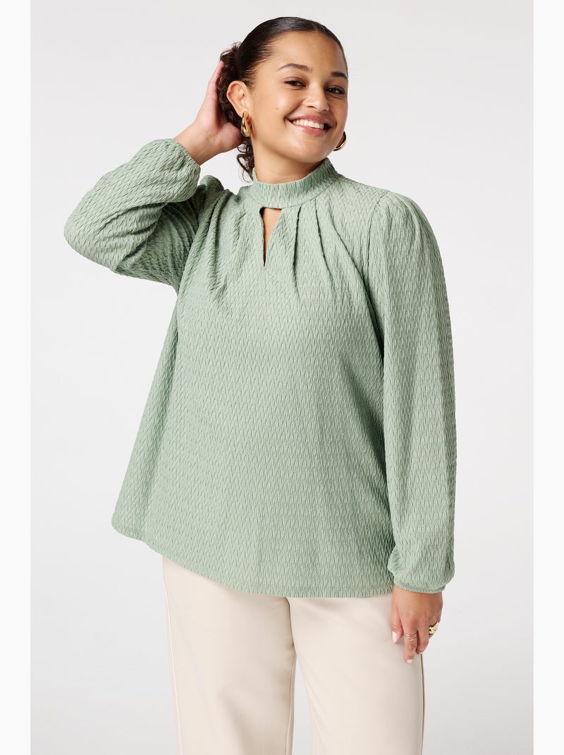 Mode Top MS MODE Top Top structuré - Menthe - Grandes tailles - Femme - 0.00 ...