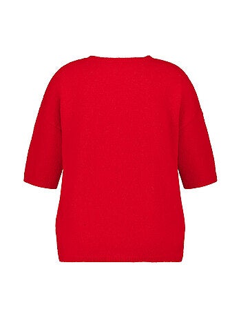 MS MODE Top Top tricoté à manches courtes