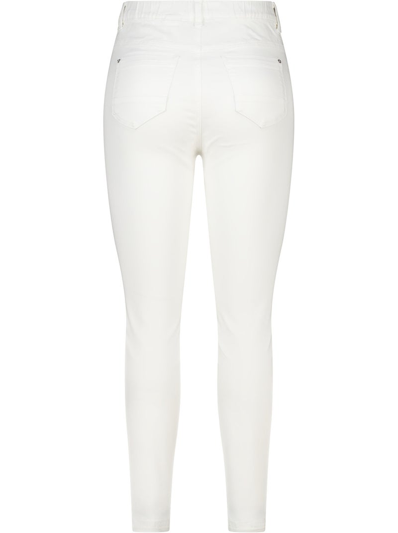 Ms mode tregging aspect denim Blanc - Kiabi