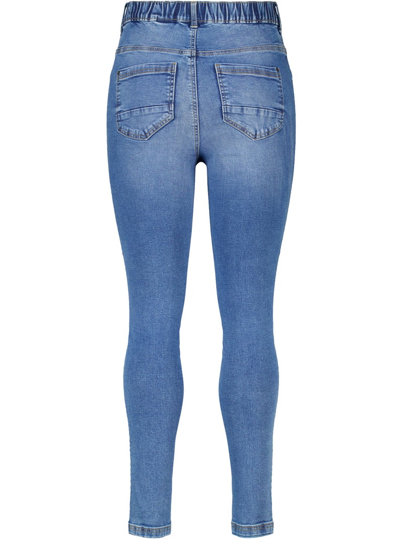 Ms mode tregging aspect denim Bleu denim - Kiabi