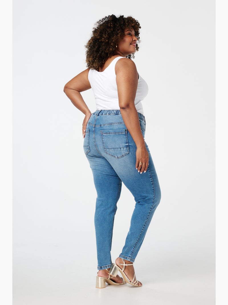 Ms mode tregging aspect denim Bleu denim - Kiabi