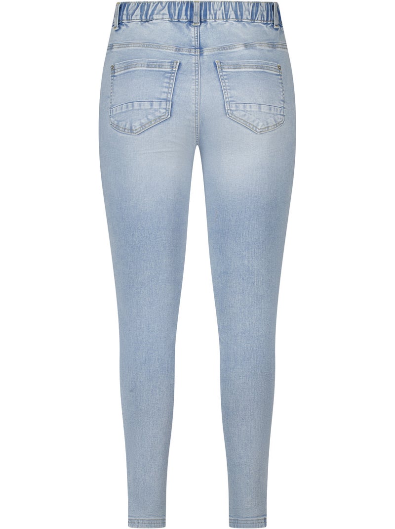Ms mode tregging aspect denim Bleu denim - Kiabi