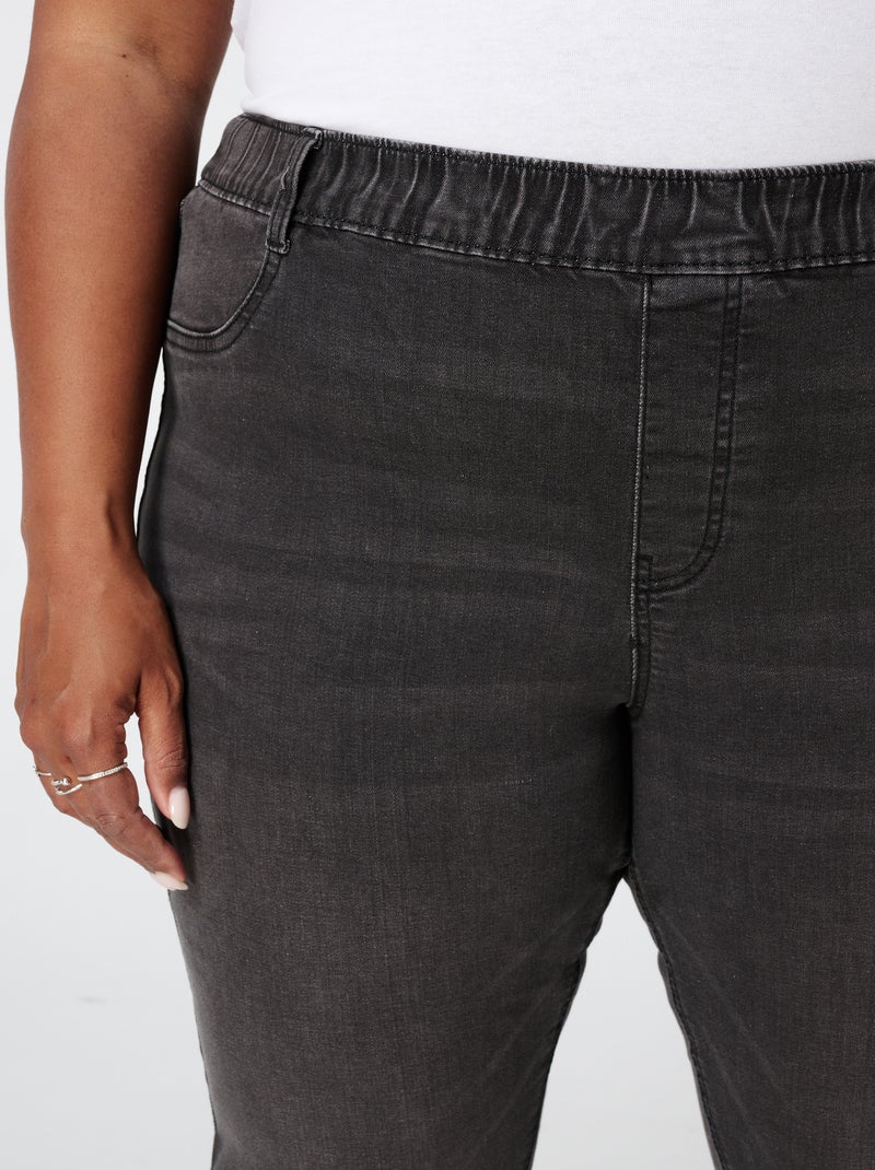 Ms mode tregging aspect denim Gris - Kiabi