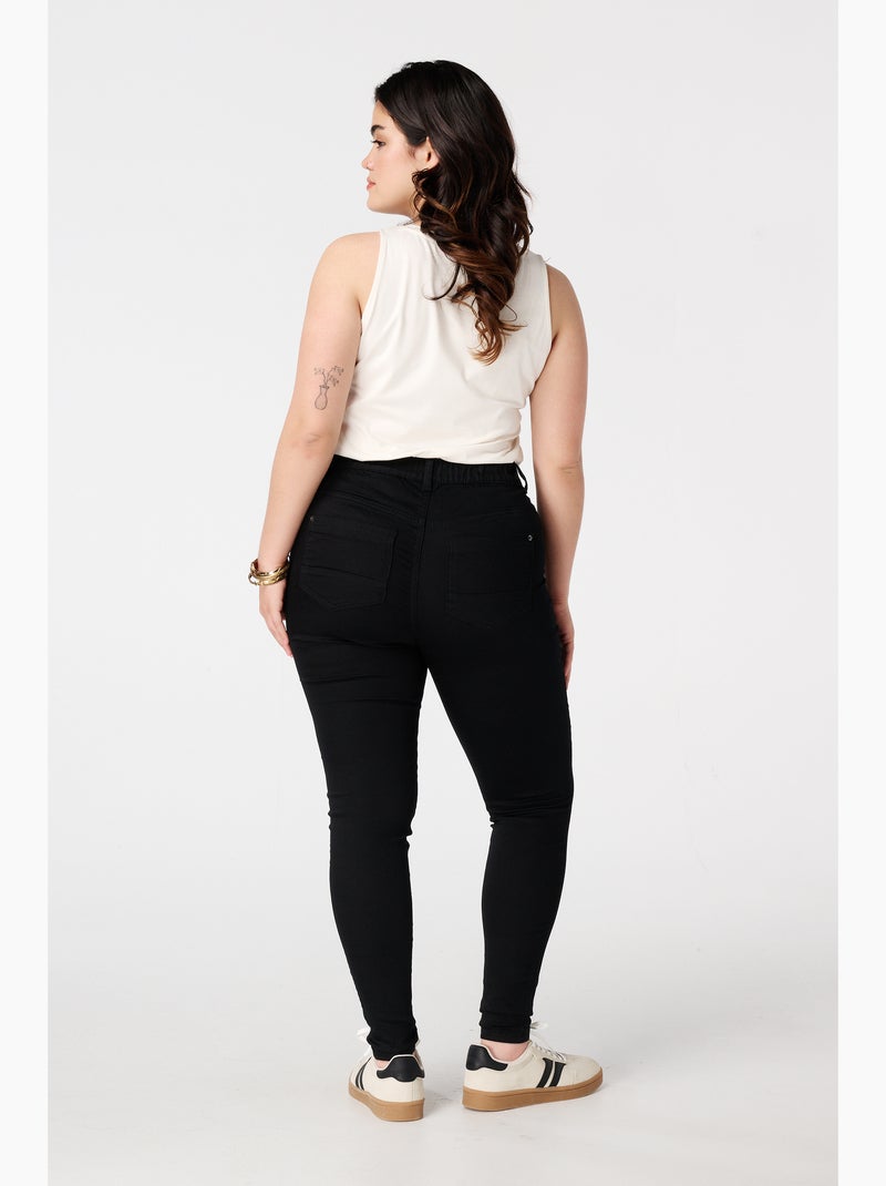 Ms mode tregging aspect denim Noir - Kiabi