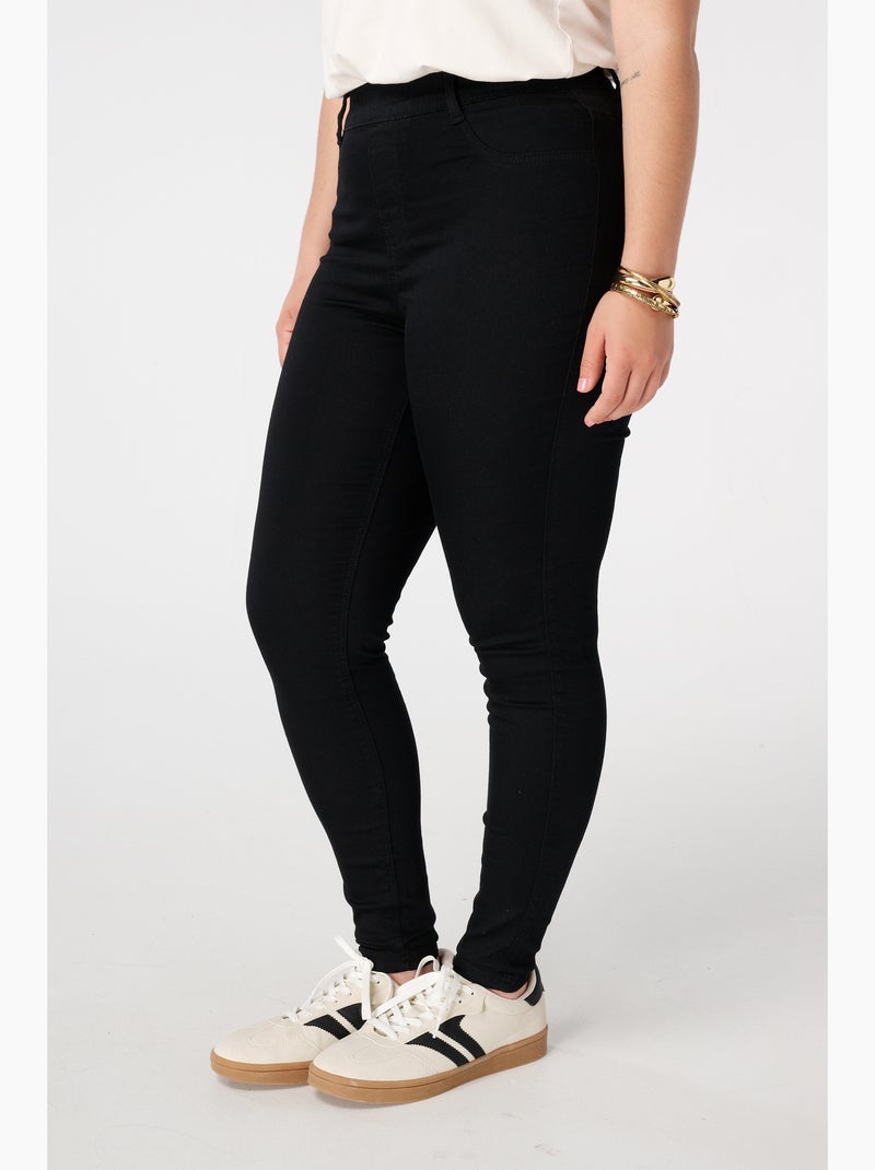 Ms mode tregging aspect denim Noir - Kiabi