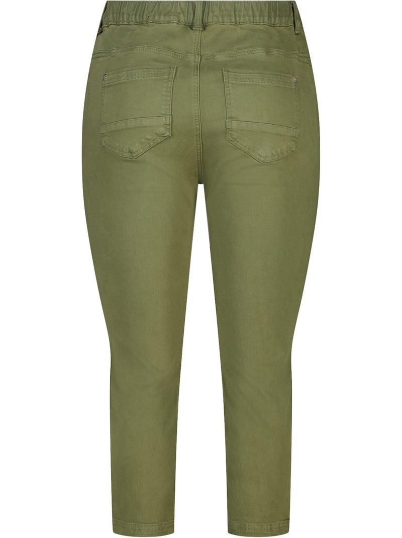 Ms mode tregging avec un look denim Kaki - Kiabi
