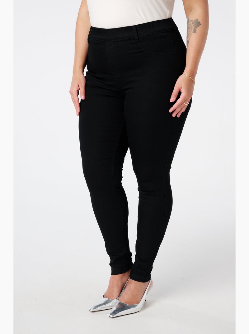 Ms mode tregging avec un look denim Noir - Kiabi
