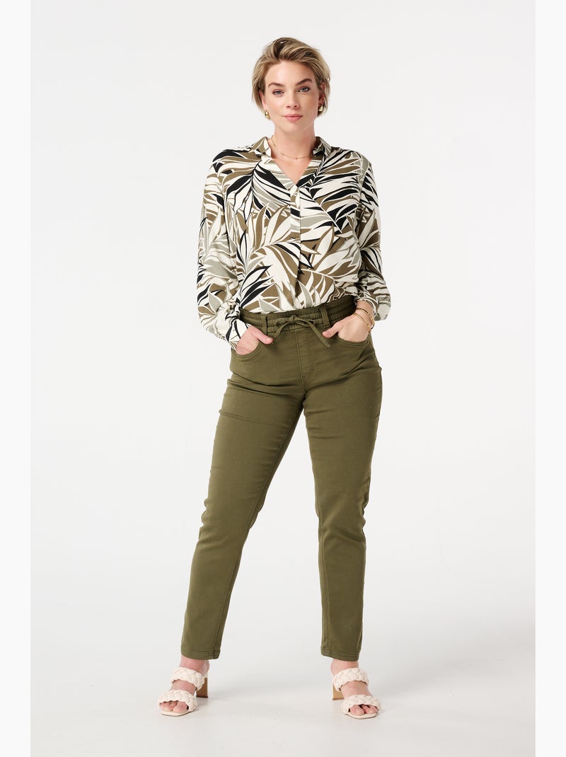 Pantalon Cavalier HR Farm Junior – Taille 26 – Kaki/Marron – Poignée Cuisse