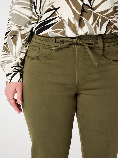 MS MODE Tregging Jean droit avec taille élastique - Kiabi