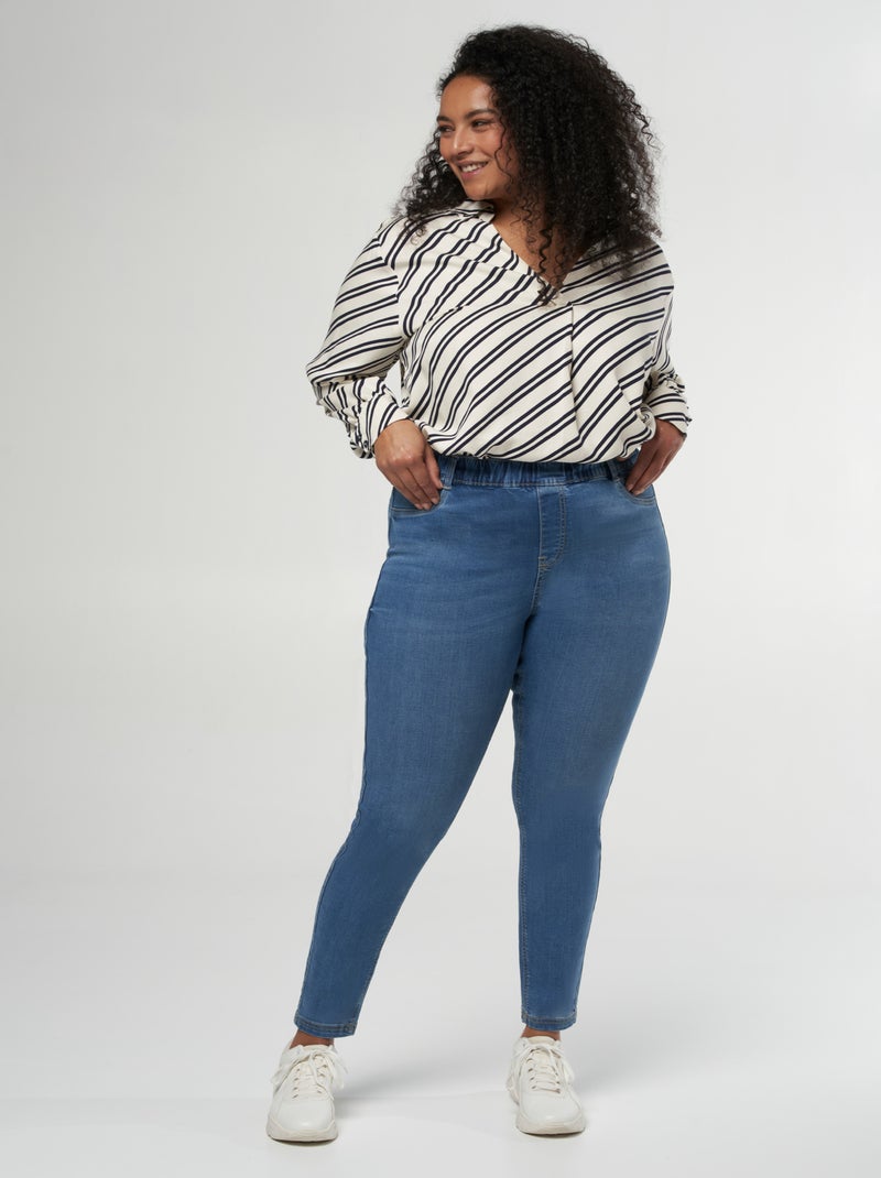 MS MODE Tregging Tregging à jambes skinny Bleu - Kiabi