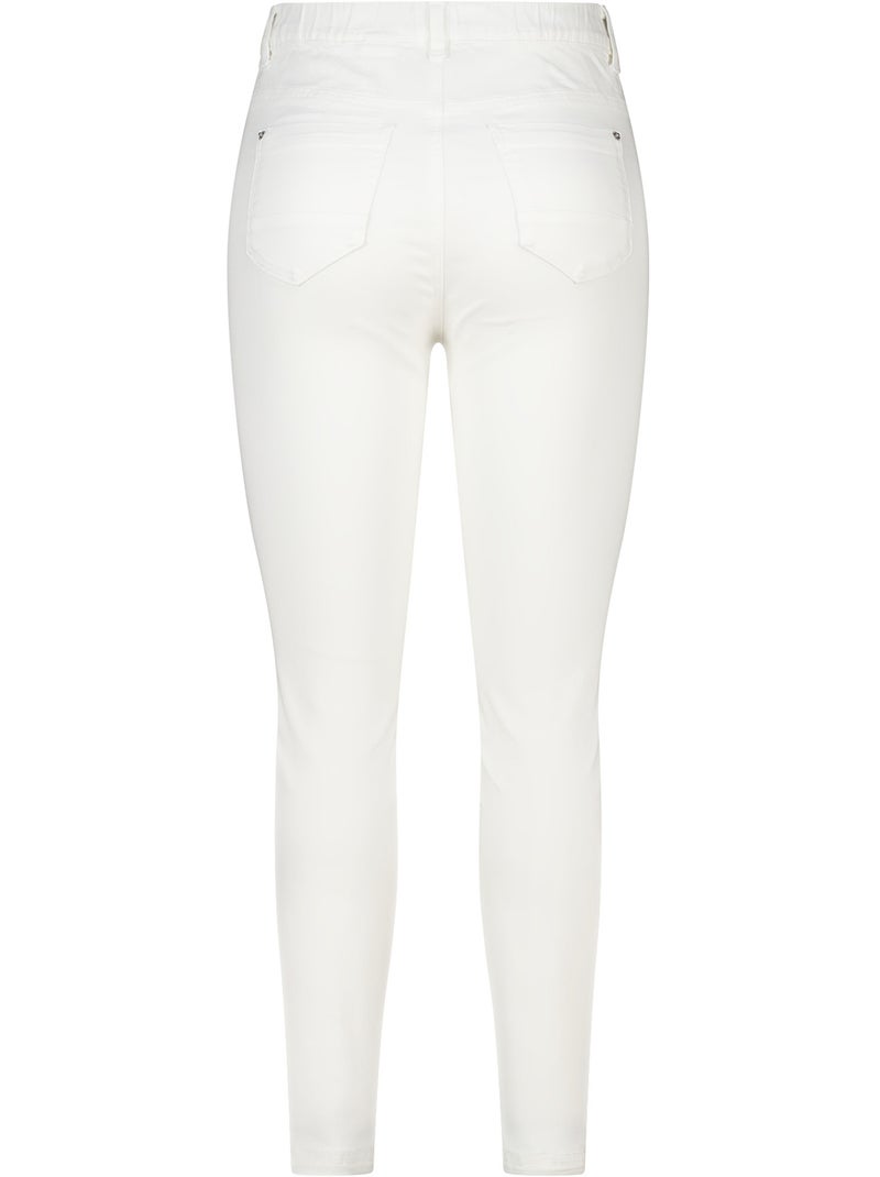 MS MODE Tregging Tregging aspect denim Blanc - Kiabi