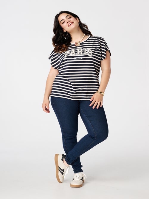 MS MODE Tregging Tregging aspect denim - Kiabi