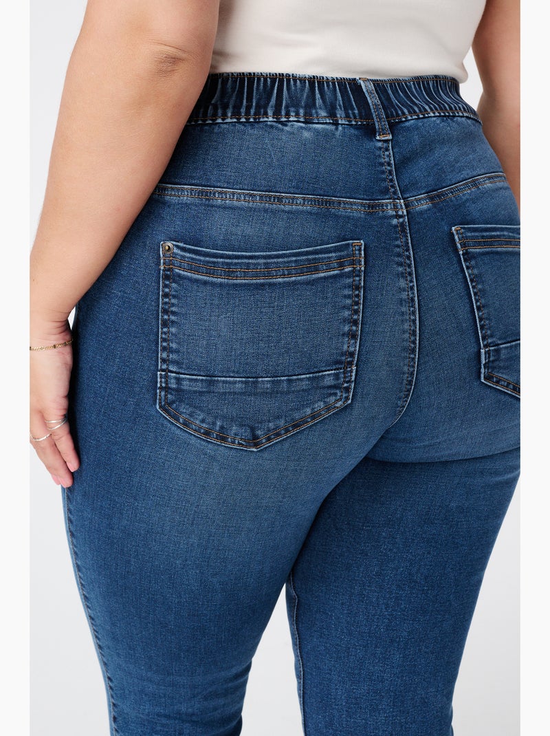 MS MODE Tregging Tregging avec un look denim Bleu denim - Kiabi