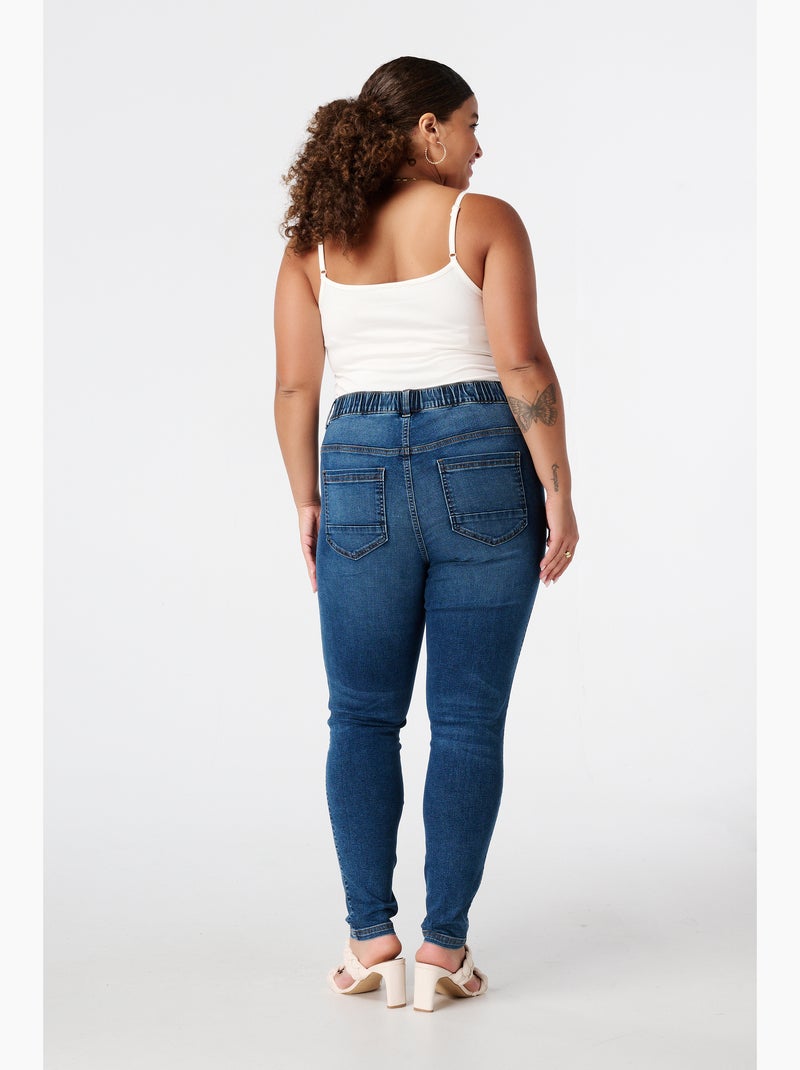 MS MODE Tregging Tregging avec un look denim Bleu denim - Kiabi