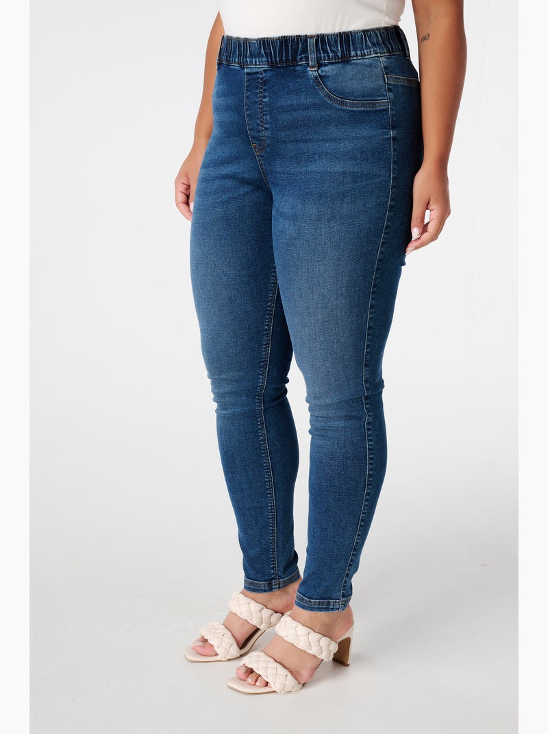 MS MODE Tregging Tregging avec un look denim Bleu denim - Kiabi