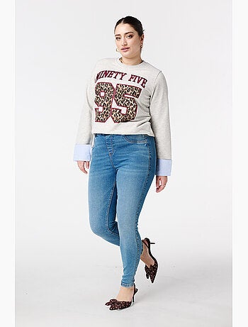 Ms Mode Tregging tregging avec un look denim