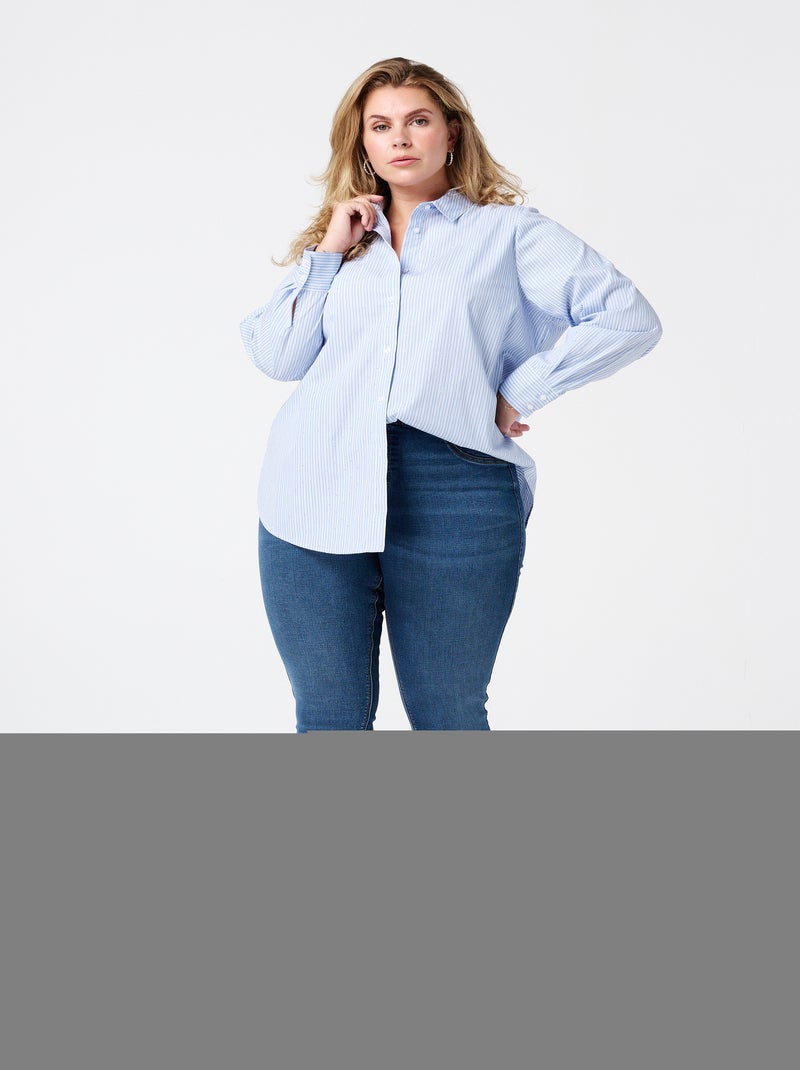 MS MODE Tregging Tregging avec un look denim Bleu foncé - Kiabi
