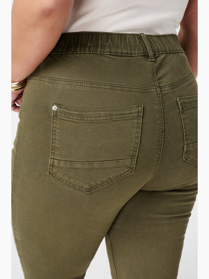 MS MODE Tregging Tregging avec un look denim Kaki - Kiabi