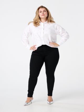 MS MODE Tregging Tregging avec un look denim