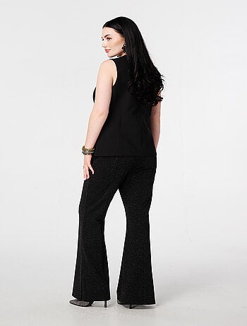 MS MODE Tregging Tregging évasé à paillettes